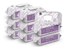 Amazon Elements Baby Wipes, Sensitive, 810 Count, Flip-Top Packs, Pack of 9 New