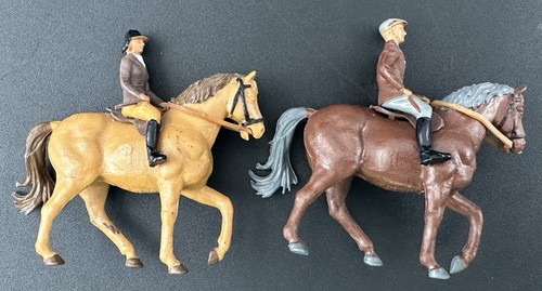 Britains Ltd 1977 par de figuras de juguete inglesas jinetes caballos Inglaterra - Imagen 3 de 12