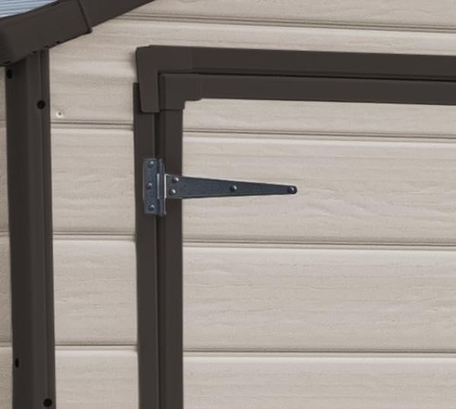 Keter Manor Outdoor Apex Double Door Garden Storage Shed 6 x 5ft Beige Brown - Picture 7 of 8