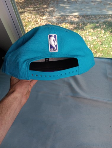 Charlotte Hornets Mütze Kappe Snapback türkis lila Schlangenlederkrempe NBA New Era  - Bild 9 von 11