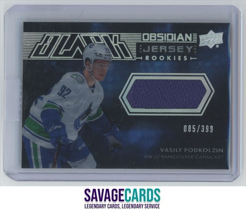 2021-22 SPx UD Black Obsidian Rookie Jersey Vasily Podkolzin /399 #ORJ-VP