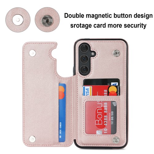 FR Samsung A56 A36 A16 A26 A55 A35 A25 A15 Flip Ständer PU Leder Kartenfächer Hülle - Bild 3 von 71