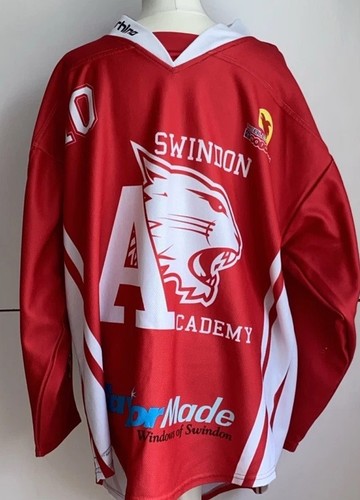 Vintage Swindon Wildcats Academy Ice Hockey Jersey No. 10 XXL