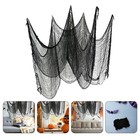  6 Stück schwarzes gruseliges Halloween-Gazetuch – für drinnen und draußen, 180