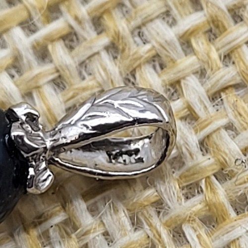 Colgante Perla Pavo Real Natural Redondo Perfecto Negro Verde Oro Blanco 14K - Imagen 7 de 13