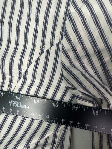 Cabi Womens Striped Blazer Size 8 Blue White Bell Sleeve Lightweight Stretch - Picture 9 of 10