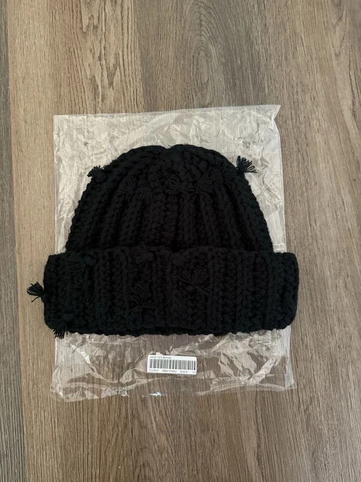 Gorro Supreme atado a mano FW23 negro sellado nuevo auténtico Foto 2 de 4