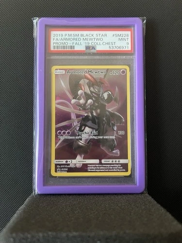 2019 Pokemon Black Star Promo Armored Mewtwo #SM228 Mint PSA 9