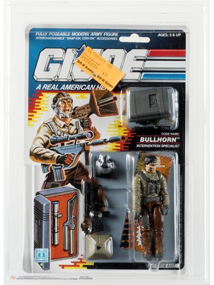 Nuevo en caja Hasbro Gi Joe Series 9 34 Back Bullhorn 1990 CAS 85 (C85 B90 F85)