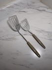 Set of 2 Vintage EKCO Spatulas: Short Handle & Regular Flipper Combo