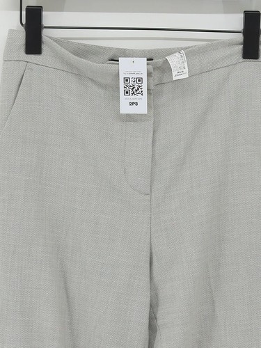 Zara Damen Anzughose S grau Polyester mit Elasthan, Viskose Anzughose - Bild 3 von 5