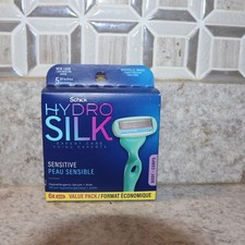 Schick Hydro Silk Sensitive Razor Blade Refills, 6 Count B16-63