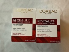 (2 PACK) L'Oreal Revitalift Day & Night Anti-Wrinkle Firming Moisturizer 1.7 oz
