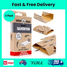 Silverfish Trap - 3 Pack - Ecological Silverfish Killer - Non-Toxic and Easy-To-