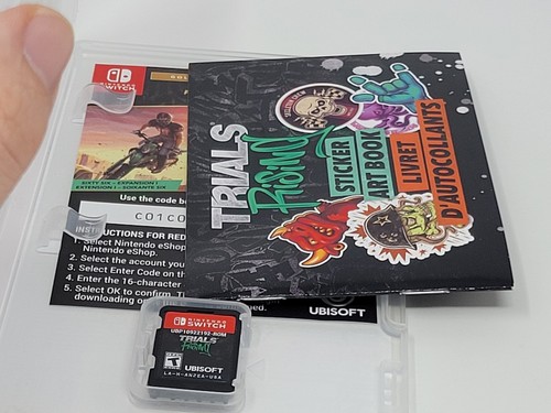 Trials Rising Gold Edition Nintendo Switch Completo con Pegatinas Probado Envío Gratis - Imagen 6 de 6