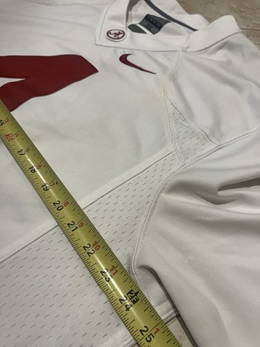 Alabama Crimson Tide Jersey Mens XL  White #4 NCAA Football Nike Authentic - Foto 4 di 8
