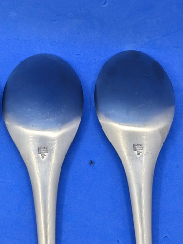 Lot Of 4 Vintage DANSK Odin Germany Dinner Soup Spoon Table Stainless Flatware - Picture 9 of 12