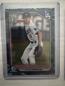 2024 Bowman Draft Chrome Chase Harlan 1st Aqua Lunar Crater /125  BDC-96 🔥