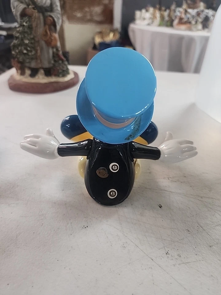 Schmid Disney JIMINY CRICKET Music Box WHEN YOU WISH UPON A STAR Japan Hinged - Image 3 of 4