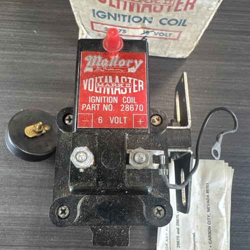 Mallory NOS Voltmaster Mark II 6 volt Ignition Coil 28670-*read item description - Picture 2 of 7