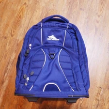 High Sierra Freewheel Wheeled Rolling School Backpack Carry-on Bag  Blue