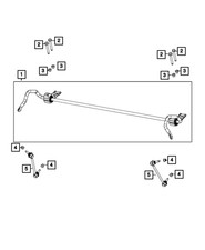 Genuine Mopar Stabilizer Bar Link Right 68413984AB