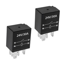 2 PCS 30A Starter Relay, 5 Pin 12 V Multi-Purpose Waterproof Starting 5Pin