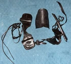 Marx Johnny West Thunderbolt Complete Set Of Black Cavalry Saddle Tack