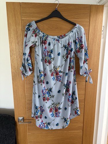 Cameo Rose ladies dress Summer Holiday Gypsy Style dress Blue Size 14 - Picture 3 of 15