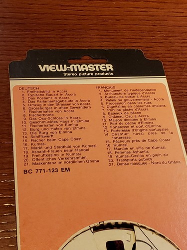 Raro GHANA (Hecho en Bélgica) View-Master Carretes Blaster BC771 - ABIERTO En Paquete - Imagen 8 de 8