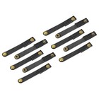 Leather Cable Tie Leather Cord Organizer 90x12mmBlack, Pack of 10
