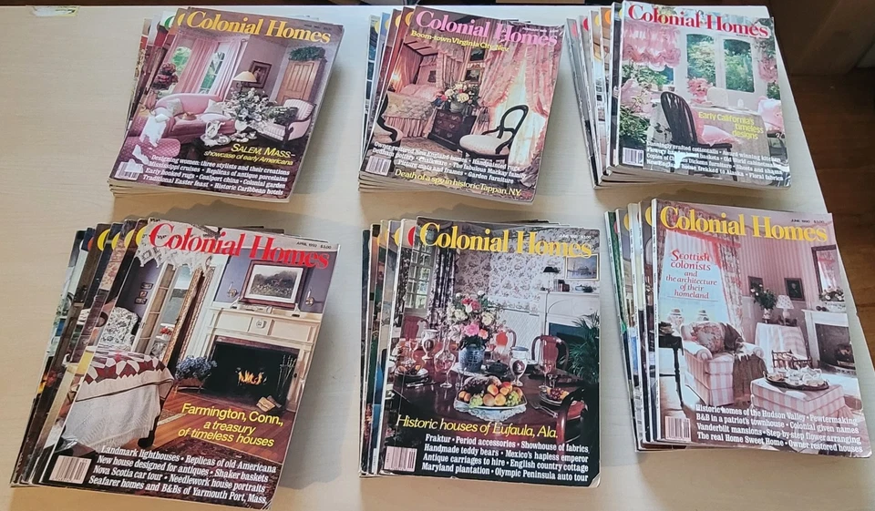Lot of 34 Colonial Homes Magazines 1980-1992 - Image 4 of 4