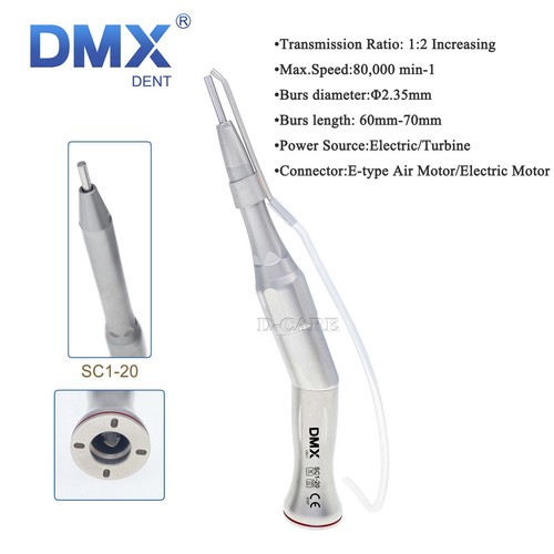 Dental 1:2 Surgical Osteotomy Handpiece 20º Contra Angle F/ NSK/KAVO Diamnod Bur - Picture 31 of 41