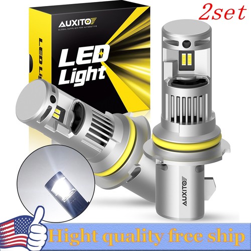 4X AUXITO 9004 HB1 LED Headlight bulb Kit High Low Dual Beam Super White 6500K - Picture 1 of 11