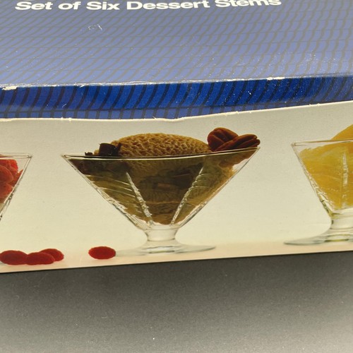Dansk Sommerhaus Dessert Stiel Gläser 6er Set 4,25" Eis Parfait Schalen - Bild 4 von 17