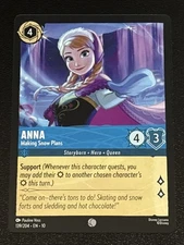 Disney Lorcana Whispers in the Well Anna-Making Snow Plans 139/204 NM