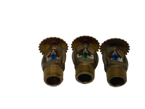 NEW OLD STOCK LOT OF 3 Globe 1/2” NPT Upright SSU-J Fire Sprinkler Heads 784A - Picture 3 of 5