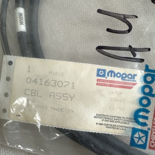 MOPAR CBL ASSY 04163071 BATTERY CABLE MADE IN USA - Picture 2 of 10