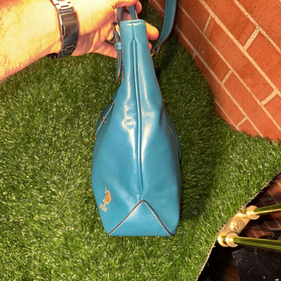 US Polo Association Azul Teal Cartera Bolso de Hombro Cierre a Presión Foto 3 de 4