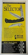 1990 ad ~ BUCK KNIVES ~ THE SELECTOR