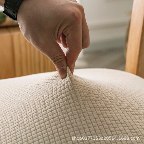 Stretch Jacquard Dining Chair Seat Cover Spandex Slipcovers Wedding Party Decor - Imagen 10 de 35