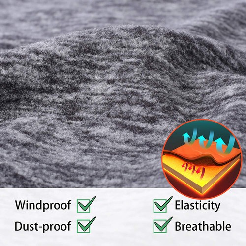 2PC Winter Fleece Neck Warmer Gaiter Ski Half Face Mask Scarf for Outdoor Sports - Imagen 4 de 7