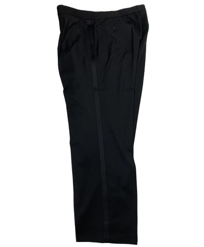 Hugo Boss Hombre Esmoquin Negro 2 Piezas Traje 3 Botones Lana Talla 42R - Imagen 8 de 11