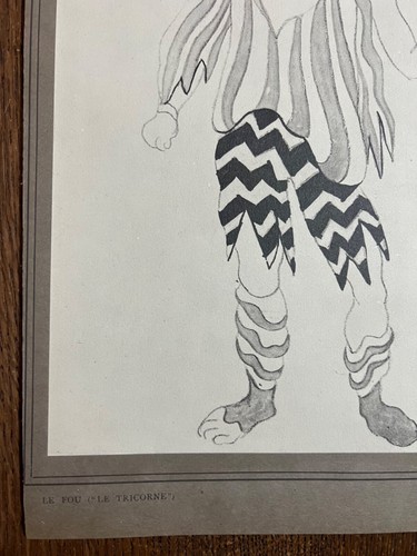 Pablo Picasso 1921 Lithograph "Le Tricorne - Le Fou / The Fool " Limited Edition - Picture 5 of 7