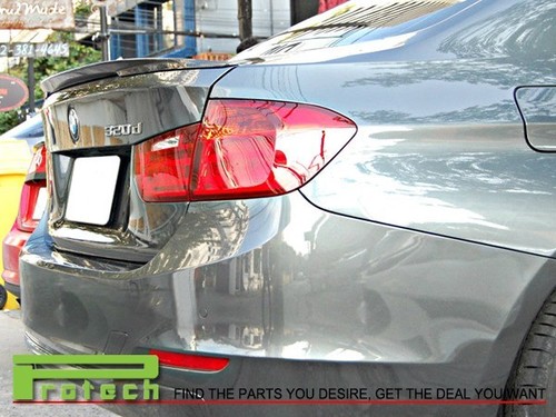 2015 BMW F80 M3 PSI Style Carbon Fiber Trunk Boot Spoiler Lip Wing Sedan 4Dr - Imagen 2 de 5