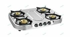 Sunflame Spectra Steel 4 Burner Gas Stove Silver Color Best Cooking Appliances