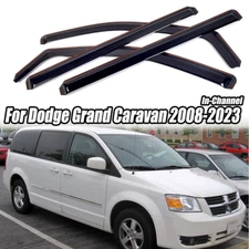 For Dodge Grand Caravan 08-2020 Window Visor Rain Guard Vent Deflector Sun Shade