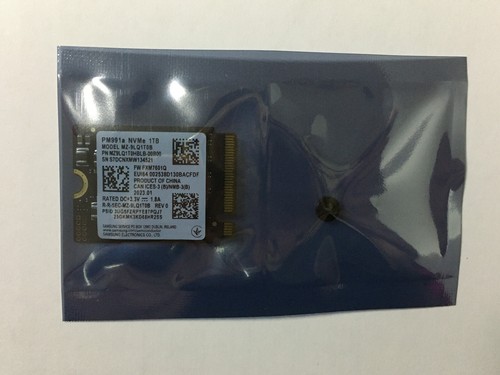 SAMSUNG PM991a M.2 2230 1TB SSD NVMe PCIe3.0X4 For Microsoft Surface Pro X Pro 7 - Picture 7 of 8