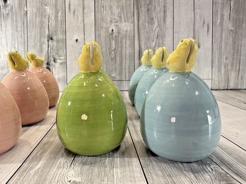 (12) Williams Sonoma EGG Shaped Placecard Holders with Baby Chick EASTER Spring - Picture 7 of 13
