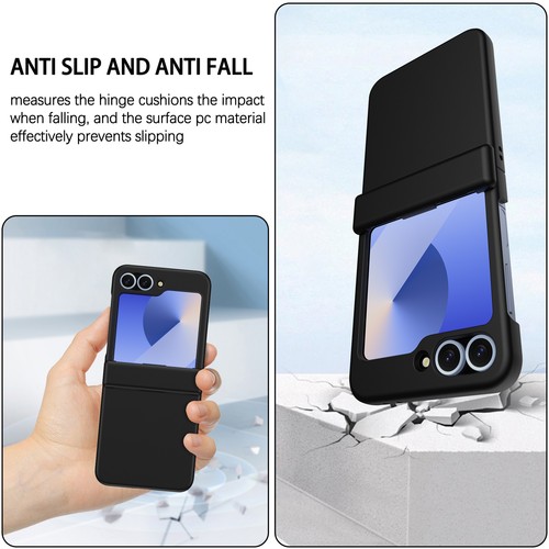 Funda delgada resistente a prueba de golpes con protección con bisagras para Samsung Galaxy Z Flip 6 5 4 3 - Imagen 3 de 14